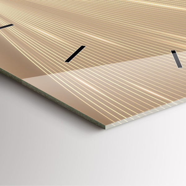 Square wall clock Abstract light