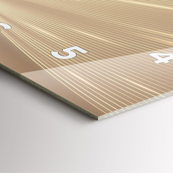 Square wall clock Abstract light