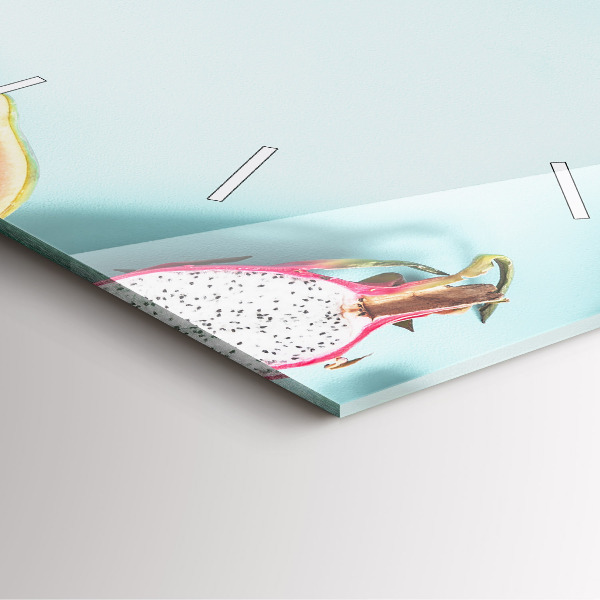 Square wall clock Summer composition