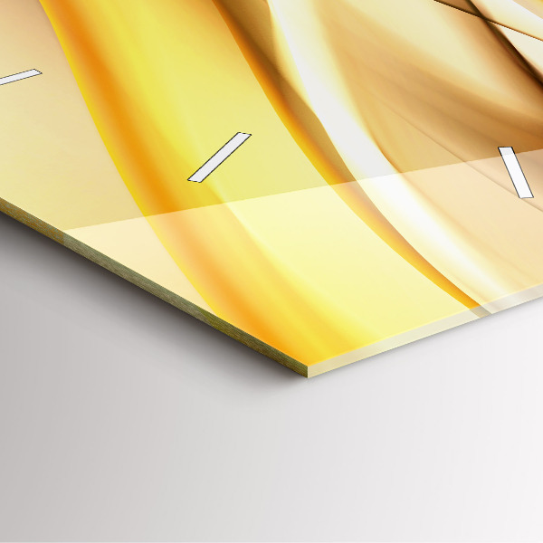 Square wall clock Abstract wave