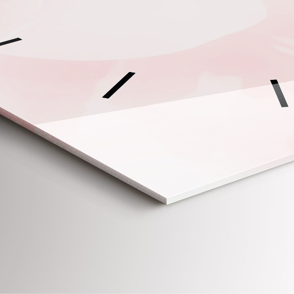 Square wall clock Blooming roses