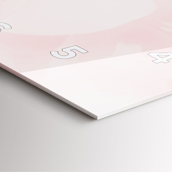 Square wall clock Blooming roses