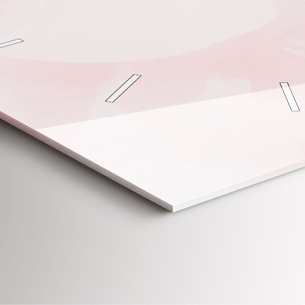 Square wall clock Blooming roses