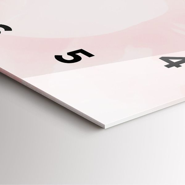 Square wall clock Blooming roses