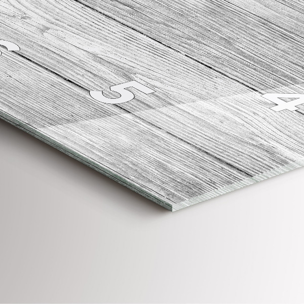 Square wall clock Wooden panels