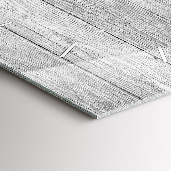 Square wall clock Wooden panels