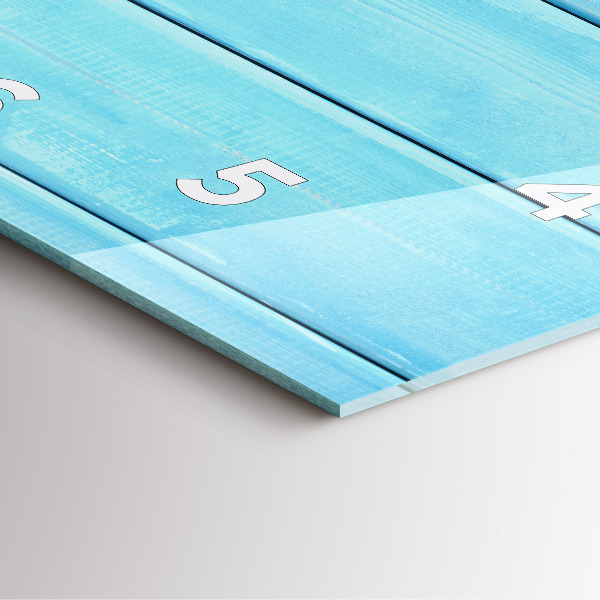 Square wall clock Beach accessories and boards