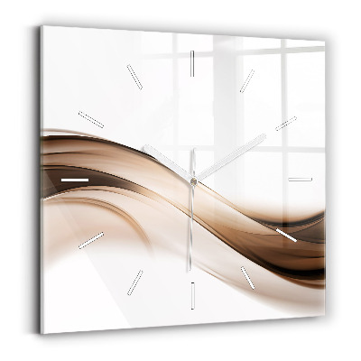Square wall clock Abstraction line