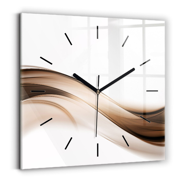 Square wall clock Abstraction line