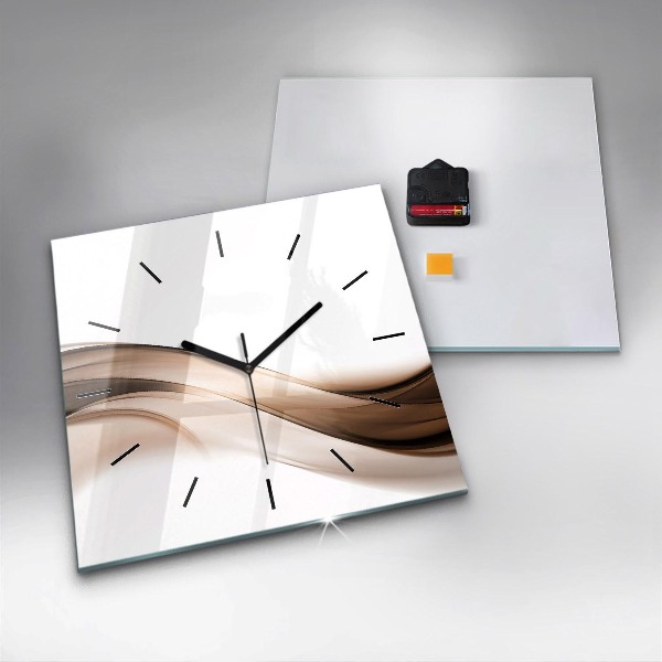 Square wall clock Abstraction line