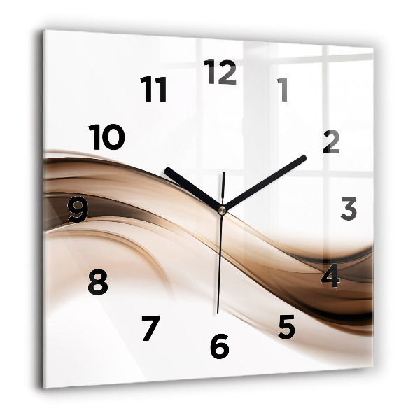 Square wall clock Abstraction line