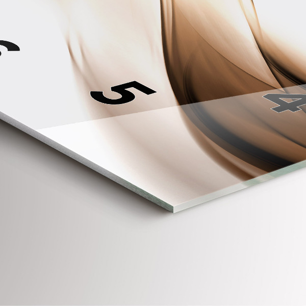 Square wall clock Abstraction line