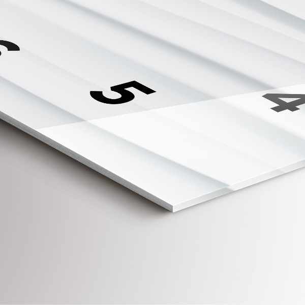 Square wall clock Waves texture