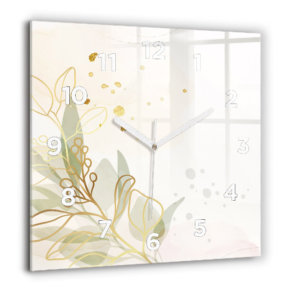 Square wall clock Pastel abstraction