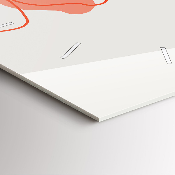 Square wall clock Hawaiian plants