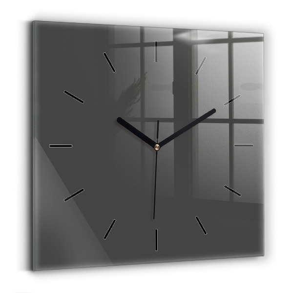 Square wall clock Color gray
