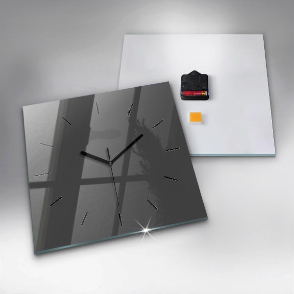 Square wall clock Color gray