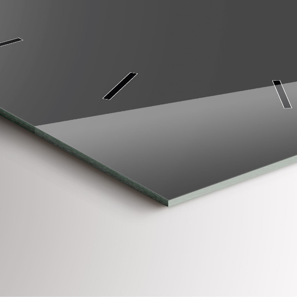 Square wall clock Color gray