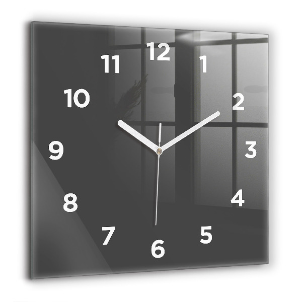 Square wall clock Color gray