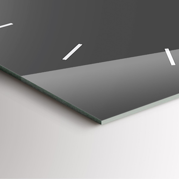 Square wall clock Color gray