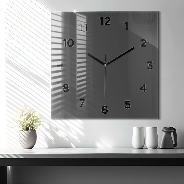 Square wall clock Color gray