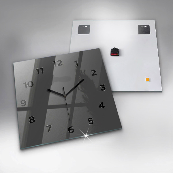 Square wall clock Color gray