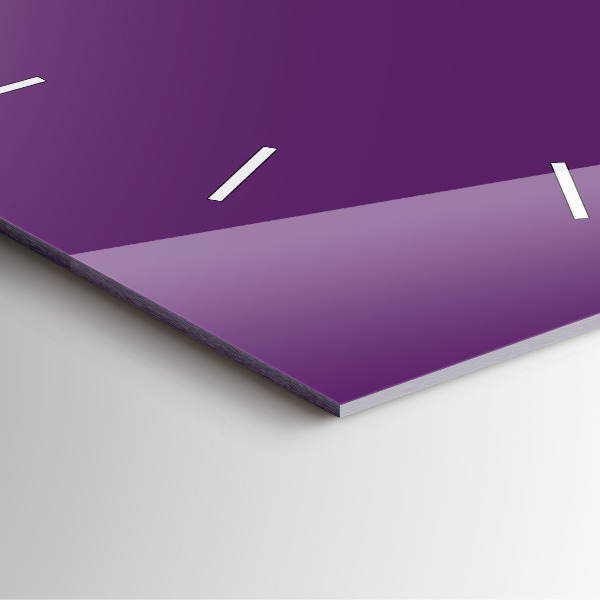 Square wall clock Violet