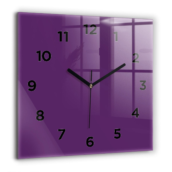 Square wall clock Violet