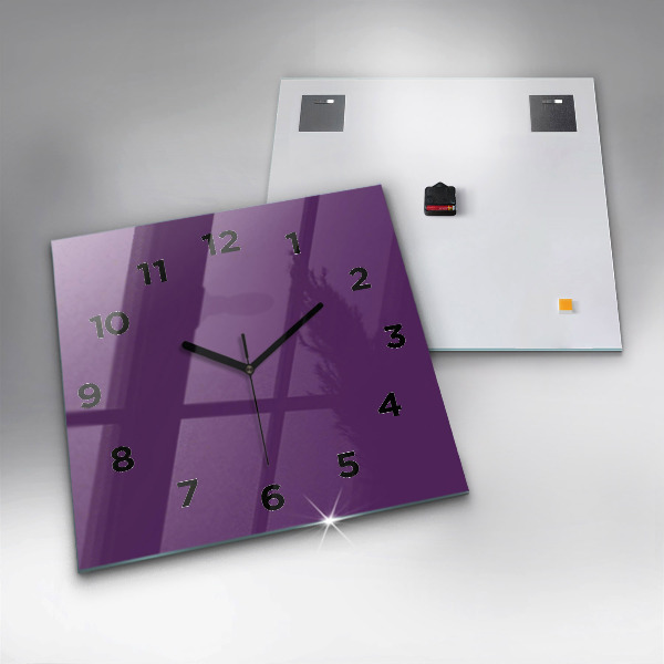 Square wall clock Violet