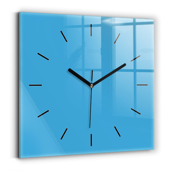 Square wall clock Blue