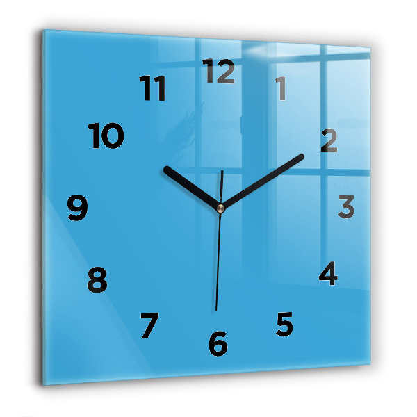 Square wall clock Blue