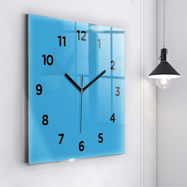 Square wall clock Blue