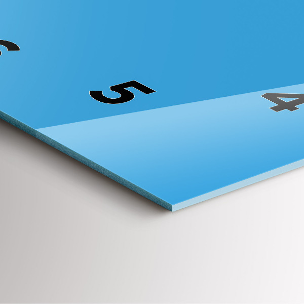 Square wall clock Blue