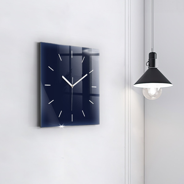 Square wall clock Dark Navy