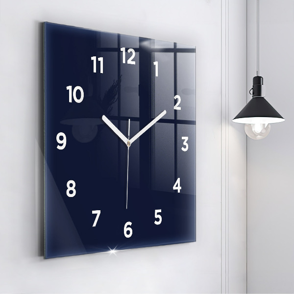 Square wall clock Dark Navy