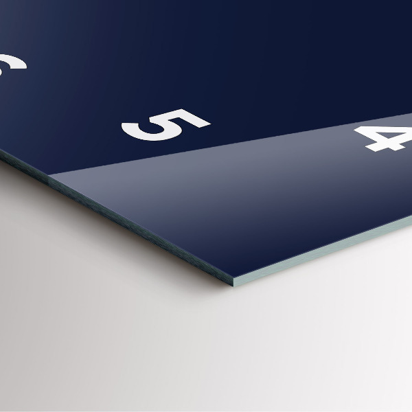 Square wall clock Dark Navy