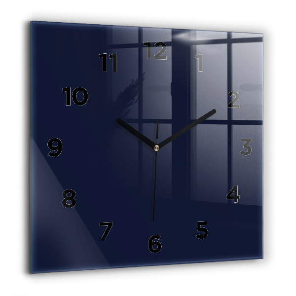 Square wall clock Dark Navy