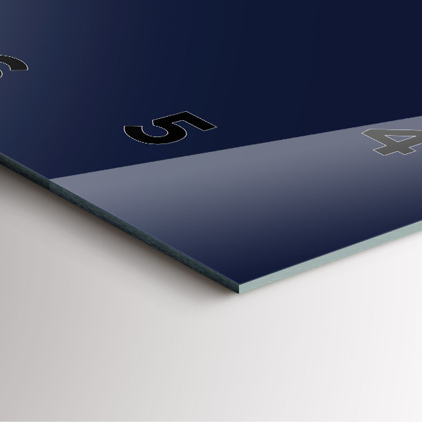 Square wall clock Dark Navy