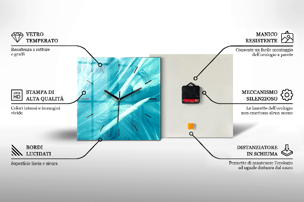 Square wall clock Maritime