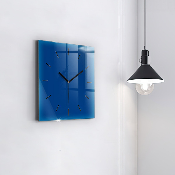 Square wall clock Blue