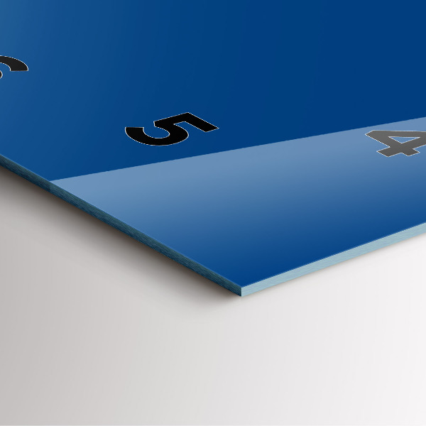 Square wall clock Blue