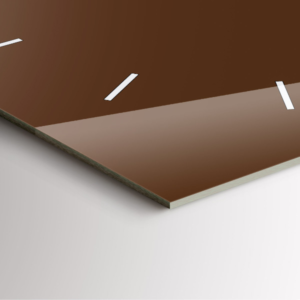 Square wall clock Brown