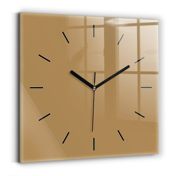 Square wall clock Beige