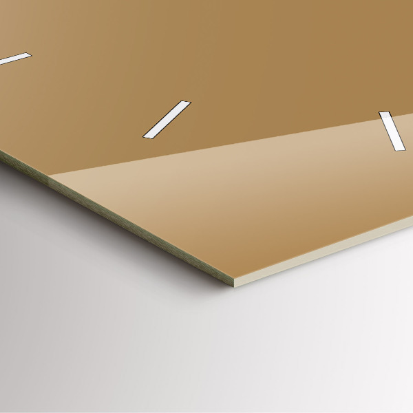 Square wall clock Beige