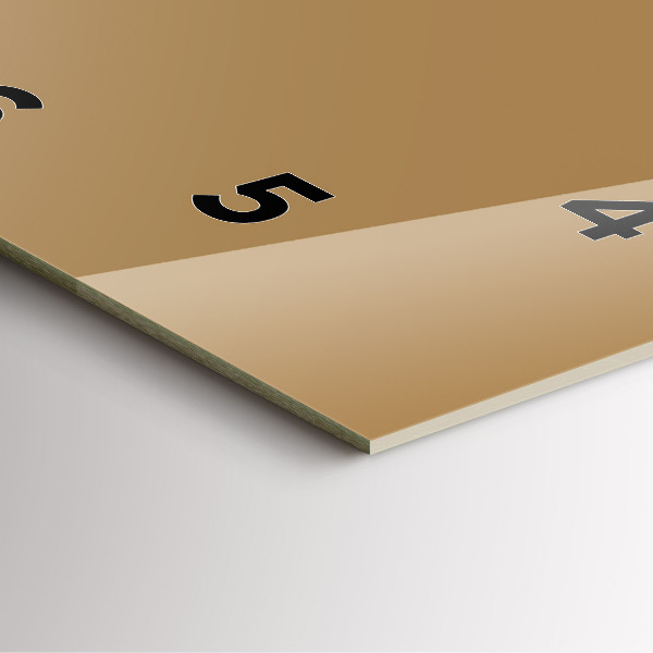 Square wall clock Beige