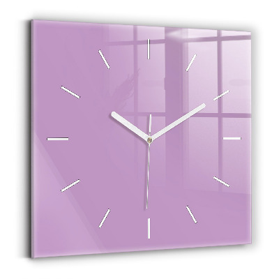 Square wall clock Lilac