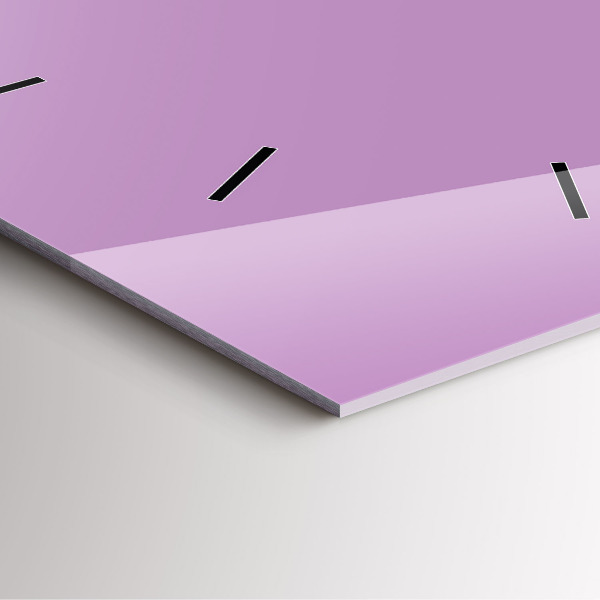Square wall clock Lilac