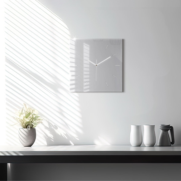 Square wall clock Light Gray