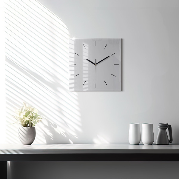 Square wall clock Light Gray