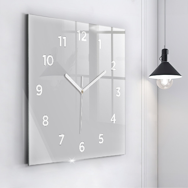 Square wall clock Light Gray